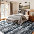 9x12 Ft Extra Large Shag Rugs for Living Room, Tie Dyed Ultra Soft Fluffy Furry - Image 2