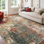 RELEANY Washable 7'x9' Abstract Area Rug - Image 2