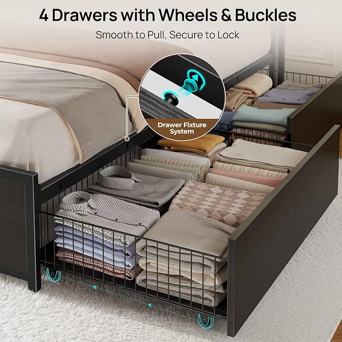 Rolanstar Full Size Bed Frame - Image 4