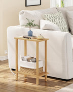 TUTOTAK Small End Table with Charging Station, Narrow Side Table with USB Ports by ChoosetutotakFurnitureBuildYourCozyHome