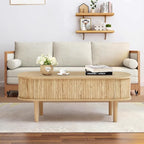 Fully Assembled Fluted Lift Top Coffee Table - Image 6