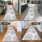 HEBE Hallway Runner Rug 2'x6', Washable Non Slip Kitchen Rug Runner | Soft Boho - Image 5