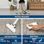 GarveeHome Small Area Rug 2x3 Scalloped Entry Rug Washable - Image 4