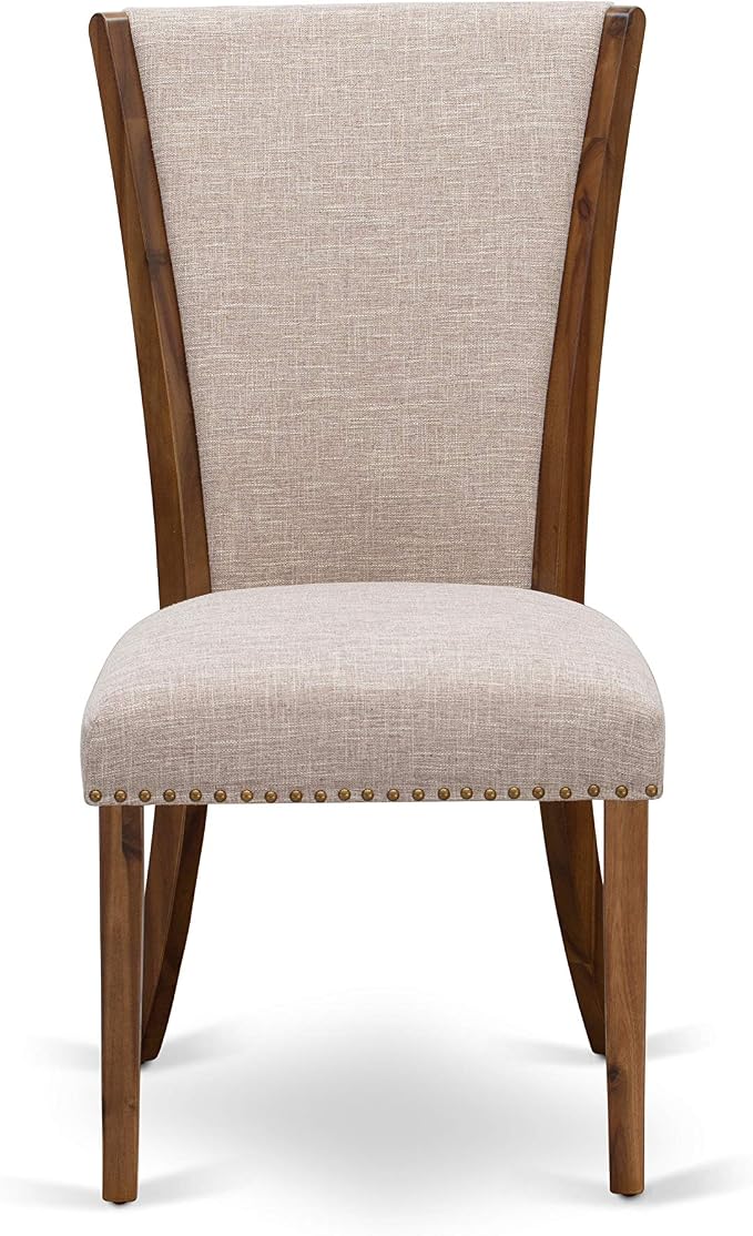 East West Furniture VEP8T04 Verona Parsons Dining Chairs - Image 3