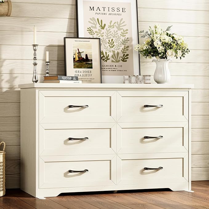 AODK Farmhouse 6 Drawer Dresser by AODK