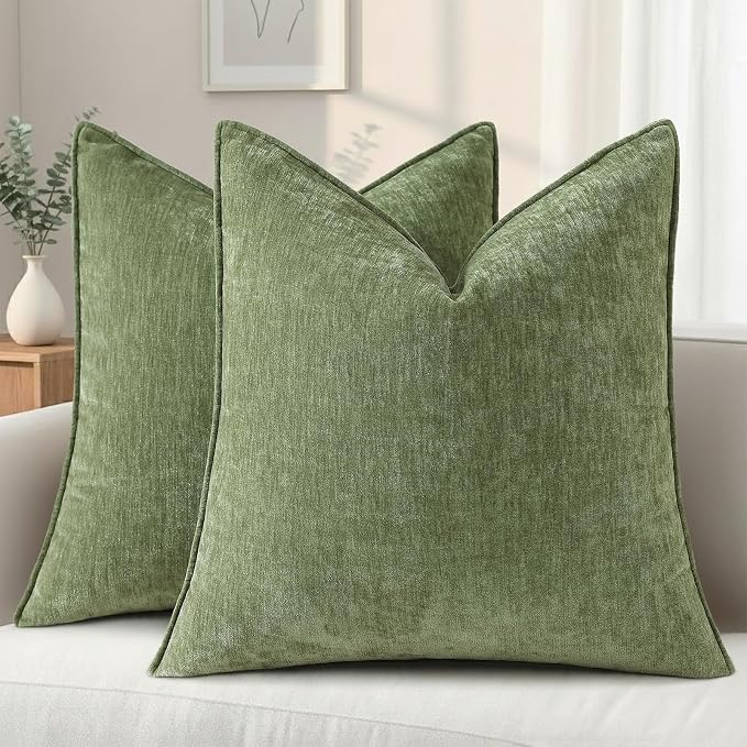 decorUhome Summer Couch Euro Sham Throw Pillow Covers 24x24 Set of 2, by decorUhome