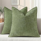 decorUhome Summer Couch Euro Sham Throw Pillow Covers 24x24 Set of 2, by decorUhome