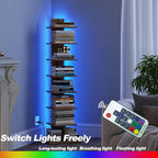 TUTOTAK Narrow Bookshelf, 8-Tier Bookcase - Image 5