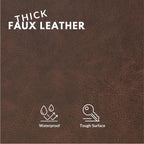 Faux Leather Fabric, Thick Durable Synthetic Repholstery Leather Vinyl - Image 2