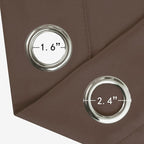 Chocolate Brown Thermal Blackout Curtains/42 x 72 Inch/Set of 2 Panels Room - Image 6