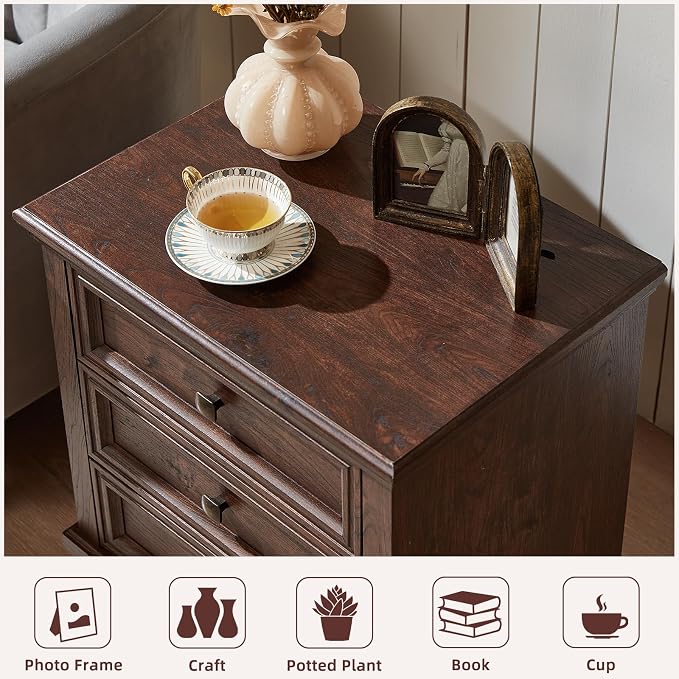 SAVOR LIFE Farmhouse Nightstand - Image 5
