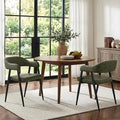 HNY Modern Dining Room Arm Chairs Set of 2, Open-Back Kitchen Side Chairs by HNY