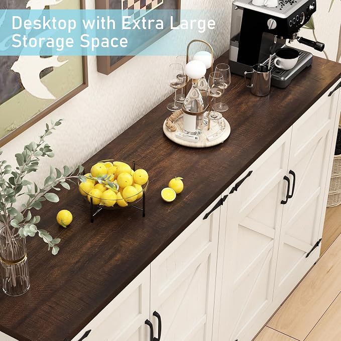 Sideboard Buffet Cabinet with Storage - Image 5