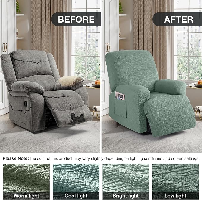 Timeles Recliner Covers Extra Wide Recliner Chair Cover Reclining Sofa - Image 4