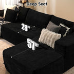 ovios 104" Cloud Boneless Couch - Image 3