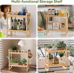 AmazerBath Bamboo Over The Toilet Storage Shelf - Image 6