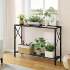 Tajsoon Console Table, 2-Tier Entryway Table, 41.8”L Narrow Sofa Tables - Image 8