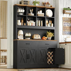 TEENFON 69" Tall Bookshelf and Bookcase, 5 Tier Floor Standing Bookshelves - Image 4