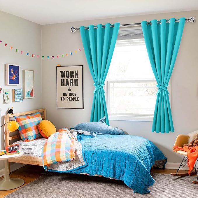 Blackout Curtains for Bedroom, 60 x 72 Inch, 2 Panels | Thermal Insulated & - Image 6