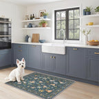 Soalmost 2x3 Dog Rugs for Entryway, Washable Door Mat Soft Rug Navy Blue | - Image 4