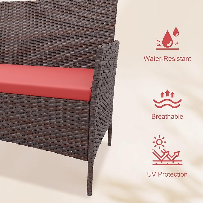 GarveeHome Modern 4-Person Outdoor Bistro Set - Image 6