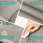 Outdoor Chair Cushions Set of 2, High Back Soft Seat Pad - Image 5