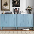 Easyego 63″ Mid Century Modern Sideboard Buffet Cabinet, Dining Room, 2-Piece by Easyego