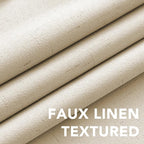 H.VERSAILTEX Blackout Curtains Linen Curtains 120 inches Long 100% Black Out - Image 4
