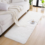 Chicrug Soft Runner Rugs for Bedroom Living Room Plush Fluffy Rug 2x8 | Shag - Image 4