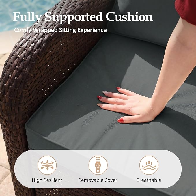 UPHA 8 Pieces Patio Furniture Set - Image 9