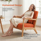 Mid Century Accent Chair, Comfy Arm Chair - Image 4
