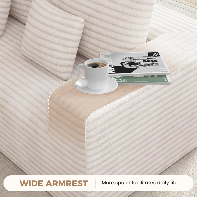 Luxanimarion 136'' Large Sectional Cloud Couches - Image 8