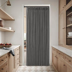 Semi Sheer Linen Blend Pinch Pleated Charcoal Grey Curtains 72 Inch Long | - Image 7