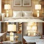 Natural Alabaster Table Lamps Set of 2 - Image 6