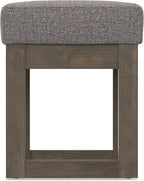 SIMPLIHOME Milltown Small Ottoman Bench - Image 10