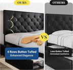 Allewie Upholstered Full Size Platform Bed Frame - Image 10
