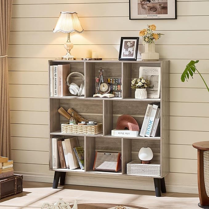 LEYAOYAO 8 Cube Bookshelf, 3 Tier Bookcase - Image 5