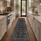 Schweek 2x8 Runner Rug Washable Rug Non Slip Vintage Rugs - Image 3