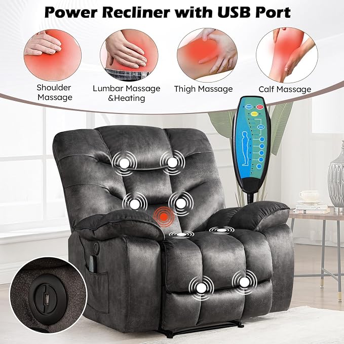 HAOMARKETS Power Recliner Chair Set of 2 - Image 3