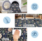 GarveeHome Area Rugs 8x10 for Living Room, Forest Green Floral Large Washable - Image 6