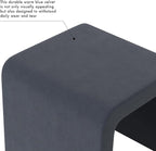 HomePop Modern Arch Velvet Ottoman|Homepop Home Décor|Ottoman - Image 4