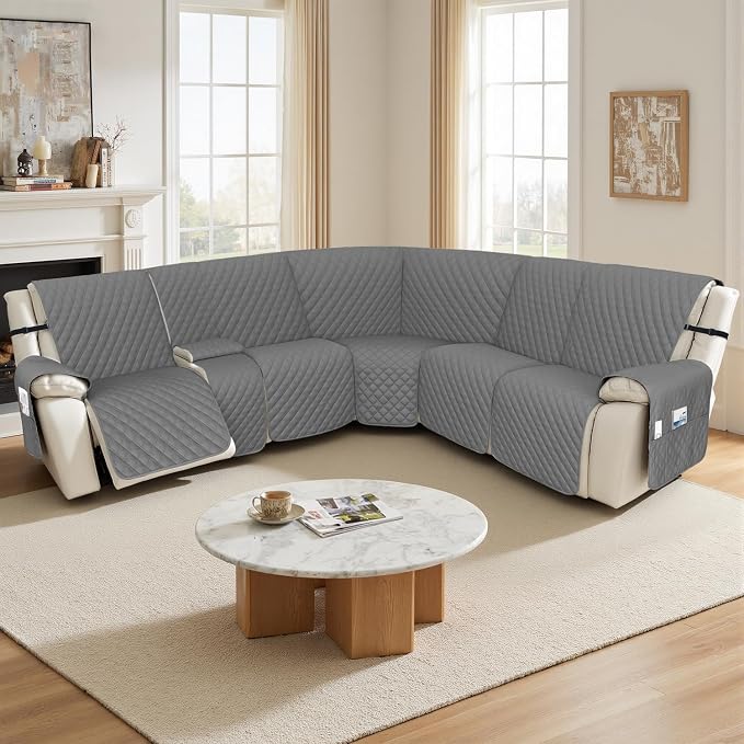 Arfntevss Recliner Sectional Couch Covers 1OO% Waterproof L Shape Sofa Cover - Image 7