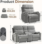 HAOMARKETS 2-Piece Power Recliner Sofa Set - Image 2