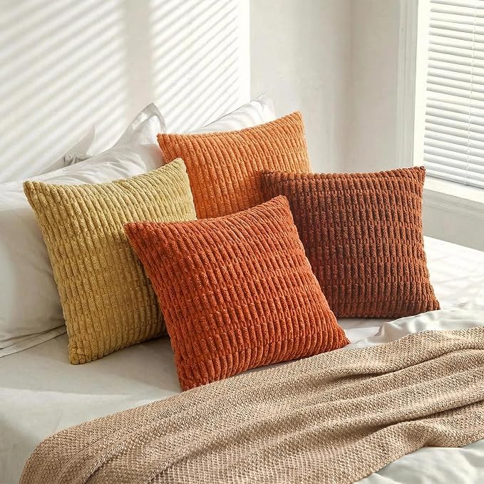 Fancy Homi 4 Packs Decorative Throw Pillow Covers - Image 7