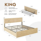 Brafab Natural Rattan King Size Bed Frame - Image 2