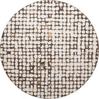 East at Main Round Coffee Table – White Boho Cocktail Table - Image 6