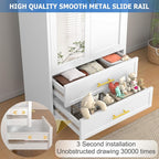 GAIOUS Steel Armoire Wardrobe Closet - Image 4