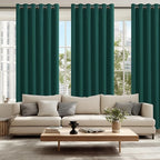 Blackout Curtains for Bedroom, Hunter Green, 70 x 84 Inch, 2 Panels | Thermal - Image 6