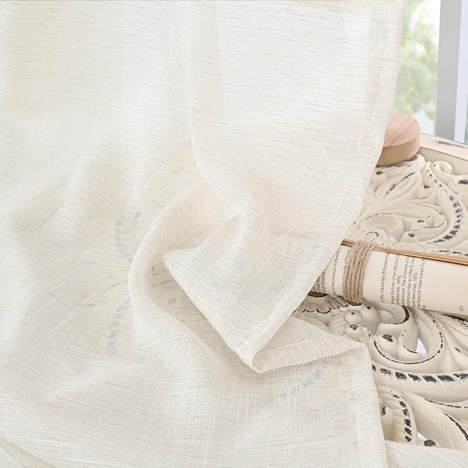 BGment Linen Curtains 42X40 Inch Length - Image 7