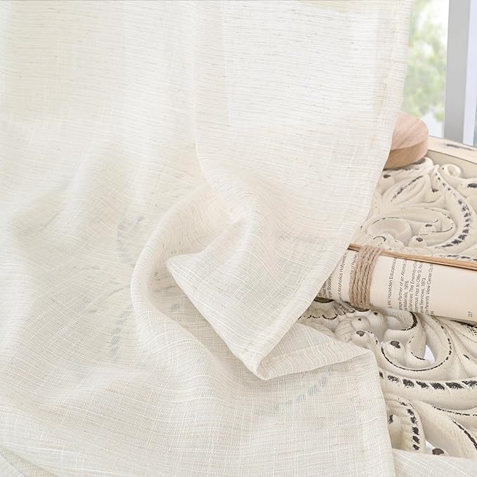 BGment Long Linen Curtains 52X102 Inch Length - Image 7
